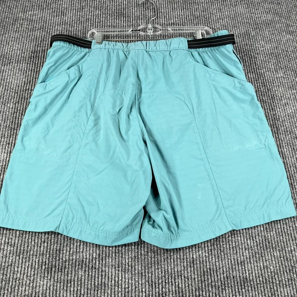 L.L. Bean Shorts Mens Size XL Extra Large Blue Belted Lined Swim Trunks Sharp